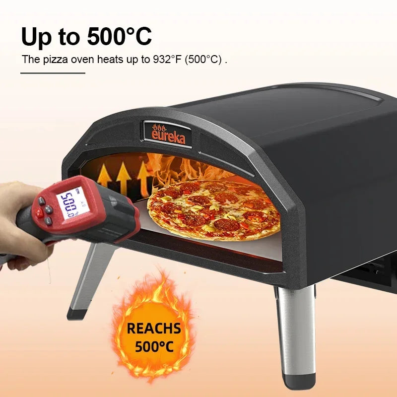 500°C Gas Pizza Oven – Portable Outdoor Italian Style Pizza Maker