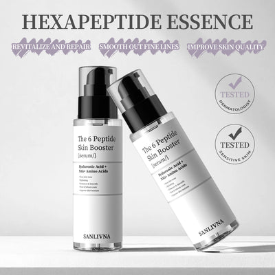 6 Peptide Collagen Face Serum Set – Anti-Aging, Brightening & Hydrating Skincare